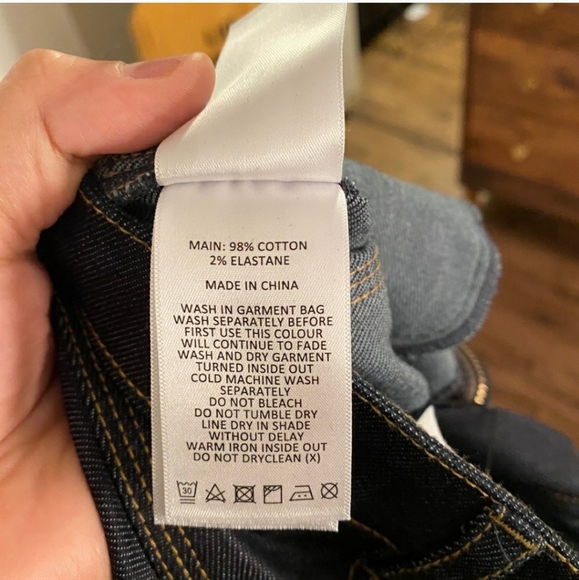 Acler Lewis Dark Denim Jeans Size 4 - Picture 10 of 10